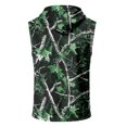 thumbnail image 5 of Men’s Sleeveless Hoodie Vest with Drawstring Hood and Front Pocket Casual Loose Fit Camouflage Print Athletic Top for Outdoor Activities, 5 of 7
