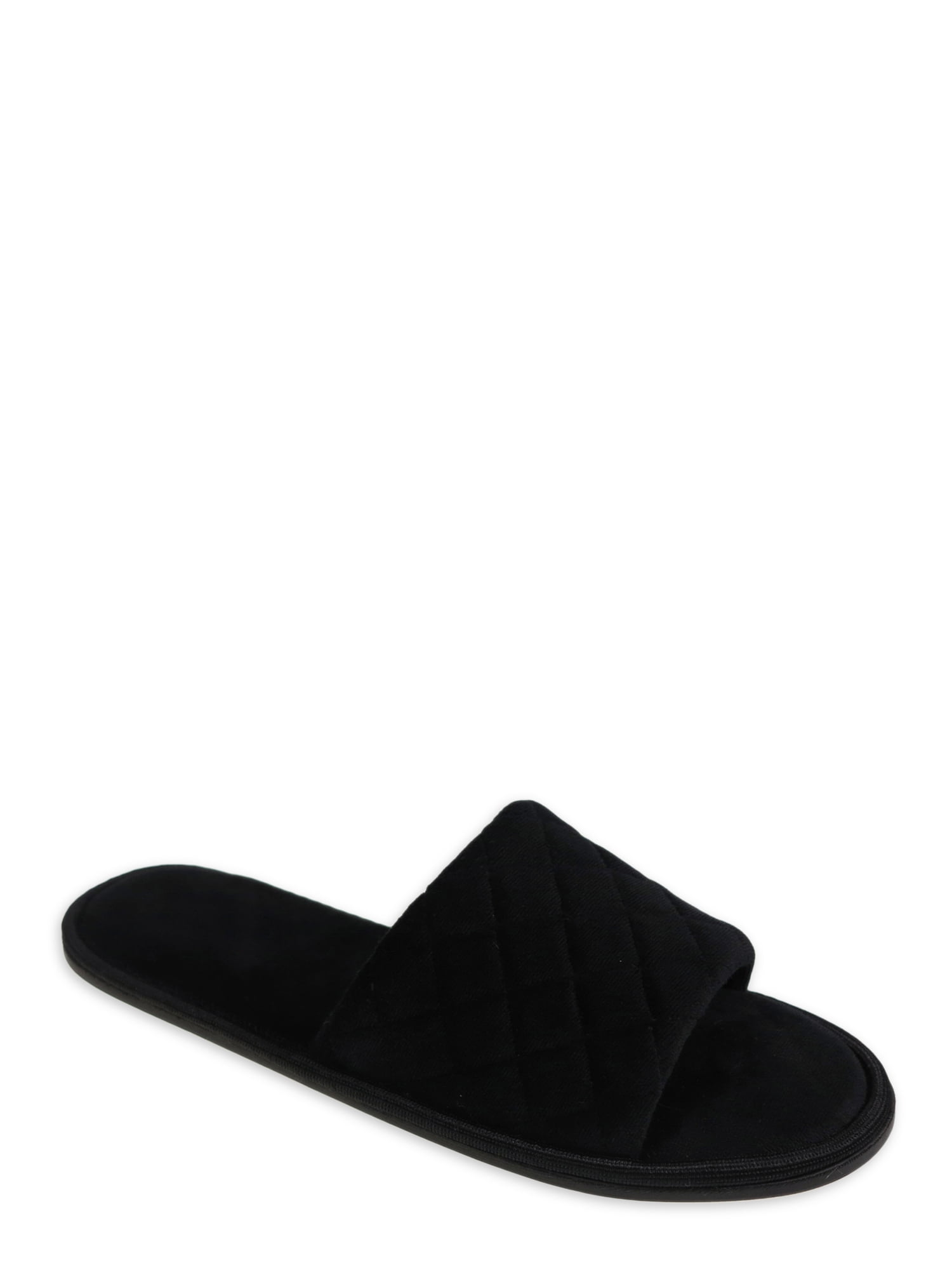 Secret Treasures Womens Wide Width One Band Slippers