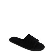 Secret Treasures Womens Wide Width One Band Slippers