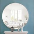 thumbnail image 3 of Elegant Decor Metal frame Round Mirror with decorative hook 48 inch Silver finish, 3 of 13