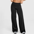 thumbnail image 2 of Leggings de entrenamiento for mujer, pantalones de Yoga sin costuras, de pierna ancha, acampanados, de cintura alta, suaves, sin costura frontal, gimnasio, Control de barriga, 2 of 5