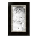 thumbnail image 2 of ArtToFrames 10" x 20" Espresso with Silver Lip Picture Frame, 10x20 inch Silver Wood Poster Frame (WOM-4951),  Pack, 2 of 7