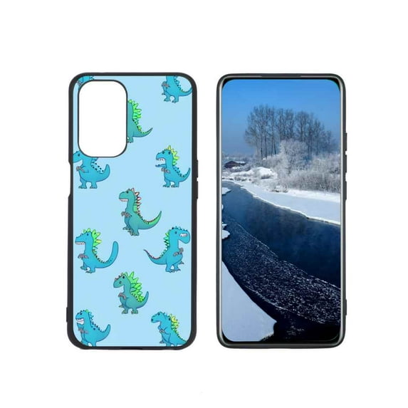 Compatible with OnePlus Nord N200 5G Phone Case, Cute-Dinosaur-T-Rex-Dino22 Case Men Women, Flexible Silicone Shockproof Case for OnePlus Nord N200 5G