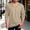 Khaki, variant on Men's V-Neck Notch-Collar Long-Sleeve Tee, Stretchy Gentle Fabric for daily commutes Yellow XXL