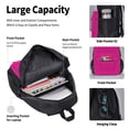 thumbnail image 4 of Fotbe Darkmagenta Set Escolar 3 en 1 para Niños - Mochila Duradera con Lonchera Aislante y Estuche para Lápices - Mochila Escolar para Niños y Niñas, 4 of 7