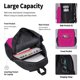 thumbnail image 4 of Disketp Darkmagenta Mochila Estampada de Gran Capacidad con Lonchera y Estuche, Set de 3 Piezas para Estudiantes, 4 of 7