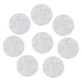 thumbnail image 1 of Uxcell 8pcs 7 Inch Round Adhesive Backed Felt for Household Applications, Light Grey, 1 of 5