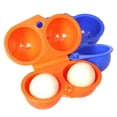 thumbnail image 3 of Hyasfey Portable Egg Container Heavy Duty 2/4/6 Grids Egg Storage Box Kitchen Outdoor Camping Picnic Foldable Eggs Organizer Holder Carrier Case Clip, 3 of 7