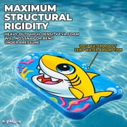 PMU 18in Kickboard, Yellow Shark Training KickBoard Pool Exercise Swimming