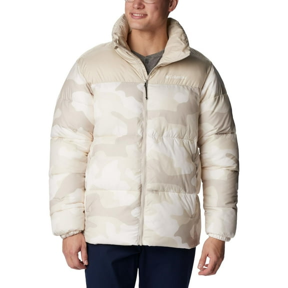 Columbia Men's Puffect II Jacket, Dark Stone Mod Camo Print/Dark Stone, X-Large
