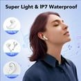 thumbnail image 6 of Wireless Earbuds Bluetooth Headphone 60H Deep Bass Loud Sound with 4 Mic Clear Call Ear Buds Noise Cancelling IP7 in-Ear Headphones with Wireless Charging Case Compatible for iPhone Android, White, 6 of 6