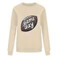 thumbnail image 3 of Uootdi Game Day Sweatshirt Football Long Sleeve Shirts for Women Game Day Outfits Gift Football Fan Game Day Shirt Casual Tops, 3 of 4