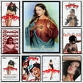 thumbnail image 2 of Póster de portada de álbum de música de cantante de hip hop Rosalía, pintura en lienzo, arte de pared, impresiones, imagen para cafetería, bar, habitación, decoración del hogar, regalos para fanáticos, 2 of 5