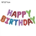 thumbnail image 2 of Happy Birthday Balloon Banner Party 16 Inch 3D Aluminum Foil Balloon kit Birthday Party DecorColored stars, 2 of 5