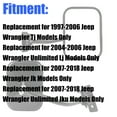 thumbnail image 2 of LABLT 2 Pack Quick Release Doorless Mirror for 1997-2018 Jeep Wrangler TJ JK LJ, 2 of 5