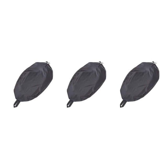 bedienty Housse de Rangement Imperméable Résistante aux UV pour Kayak Bateau Canot Noir TP 3Ensemble