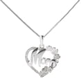 thumbnail image 1 of Sterling Silver Mom in Heart Pendant Necklace, 18", 1 of 1