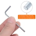 thumbnail image 5 of Uxcell 10pcs Hex Key Wrench 2.5mm L-Shape Hexagon Metric Wrenches Chrome Vanadium Steel Repairing Tool, 5 of 8
