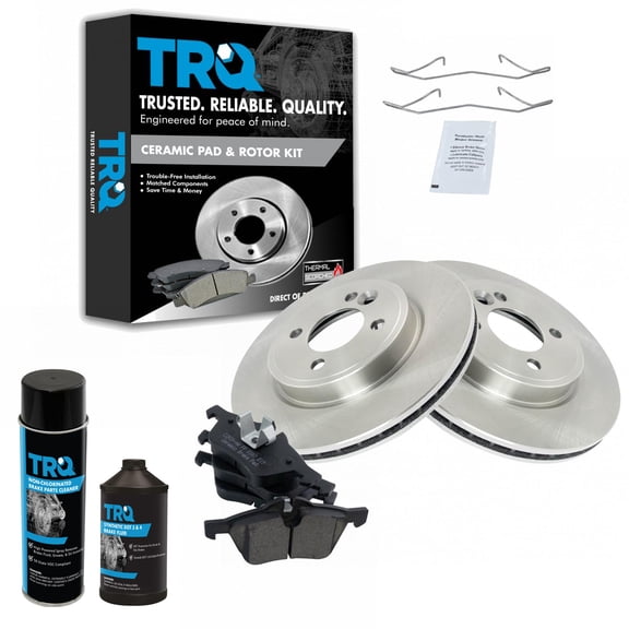 TRQ Front Brake Pad & Rotor Kit Ceramic Fits 2002-2006 Mini Cooper