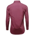 thumbnail image 2 of Men's Classic Fit Long Sleeve Wrinkle Resistant Button Down Premium Dress Shirt (Rose, XL), 2 of 4