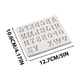 thumbnail image 2 of Molde alfanumérico para chocolate DIY | Molde para decorar tartas inglés, silicona flexible, apto para alimentos | Herramienta para hacer dulces con letras y números para repostería casera, fiestas, 2 of 6