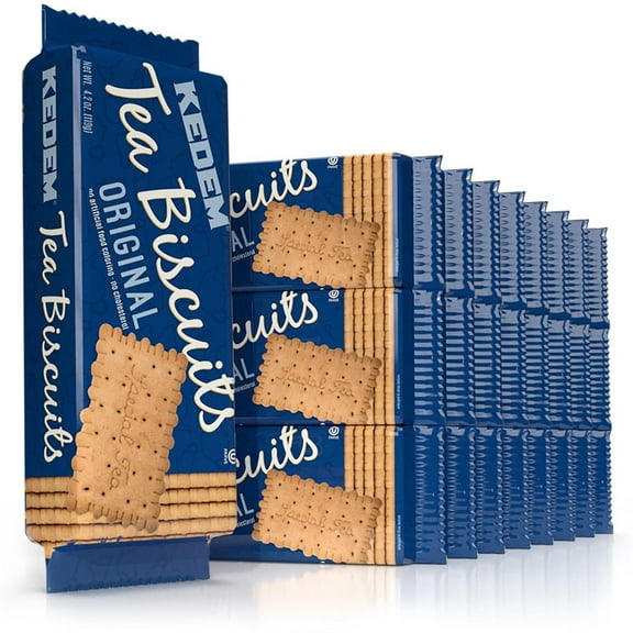 Kedem Tea Biscuits, Plain, 4.2-Ounce Packages Pack of 24