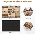 thumbnail image 6 of Coffee Mat for Countertops, Coffee Cup Tea Vintage Dish Drying Mat 2 Pcs for Kitchen Coffee Bar Accessories, Coffee Maker Espresso Machine Dish Rack Hide Stain Rubber Backed 12x19In, 6 of 6