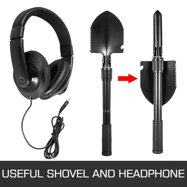 Metal Detector Waterproof Disc Metal detectors Underwater Underground high Accuracy LCD Display Metal Detector for Adults and Children Headphone Automatic Detector