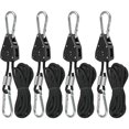 thumbnail image 1 of 4 Pcs Ratchet Ropes with Hooks for Lamp or Plants, Adjustable Hook Rope 220cm Lo, 1 of 5