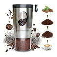 thumbnail image 1 of Molinillo de café manual portátil ajustable, molinillo de café con manivela, mango plegable, molinillo de café de acero inoxidable, molinillo de café portátil (color: plata), 1 of 5