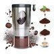 thumbnail image 1 of Molinillo de café manual portátil ajustable, molinillo de café con manivela, mango plegable, molinillo de café de acero inoxidable, molinillo de café portátil (color: plata), 1 of 5