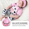 thumbnail image 6 of 4pcs Reborn Baby Girl Dolls Clothes Girls Pink Outfits for 20"-22" Reborn Doll, 6 of 8