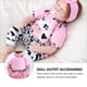 thumbnail image 2 of WORGEOUS 4pcs Reborn Baby Girl Dolls Ropa Niñas Trajes rosados ​​para 20 "-22" Muñeca Reborn, 2 of 9