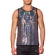 thumbnail image 1 of CAMISAS PARA HOMBRES INSPIRE CHIC Lentejuelas Cuello Redondo Sin Mangas Top Metálico XL Plata, 1 of 6