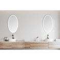 thumbnail image 2 of Modern Mirrors Venus Oval Lighted Bathroom Vanity Mirror with Premium Diffused Daylight LED Lighting, 2 of 6