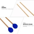 thumbnail image 2 of HAMPPLIES 1 Pair Blue Wooden Marimba Mallet for Percussion Instrument .8X1.8in, 2 of 8