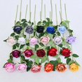 thumbnail image 2 of Cascada de pared de rosas de franela de una sola perla, simulación de flores falsas, arreglo floral, decoración del hogar, 2 of 4