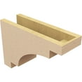 thumbnail image 5 of 5"W x 15"D x 10"H Classic Mediterranean Rough Cedar Woodgrain TimberThane Corbel, Primed Tan, 5 of 6