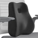 thumbnail image 1 of Almohada de apoyo lumbar de espuma viscoelástica, cómoda y extraíble, ergonómica para silla de oficina, soporte para la espalda y en casa. Negro, 1 of 10