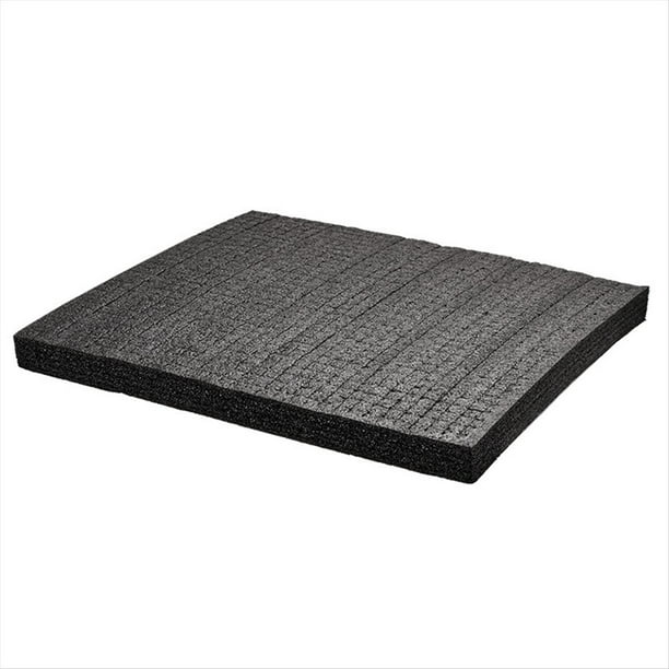 2 Piezas 50x30X2cm Inserto de Espuma Desmontable Forro de Espuma de Corte Embalaje Caja de Herramientas de Precorte y Estuche Rígido Espuma Negra