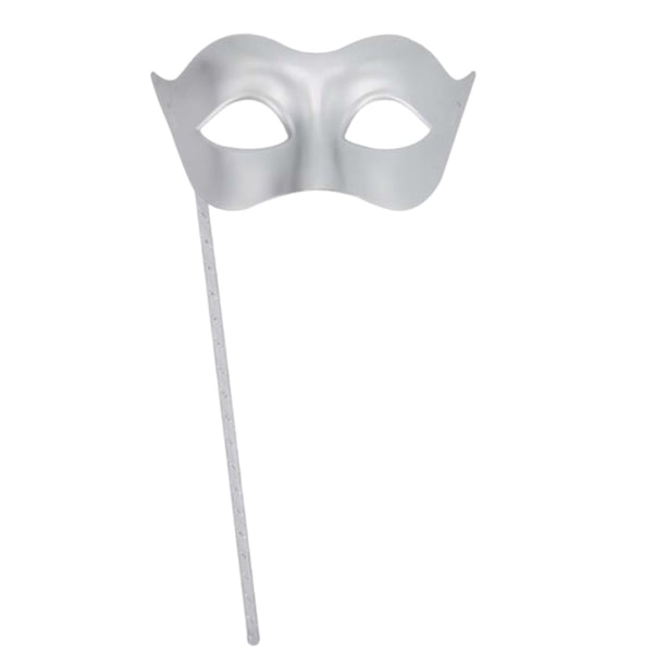 Máscara de mascarada de Halloween, elegante máscara facial de fiesta para decoración, carnaval, cosplay plata