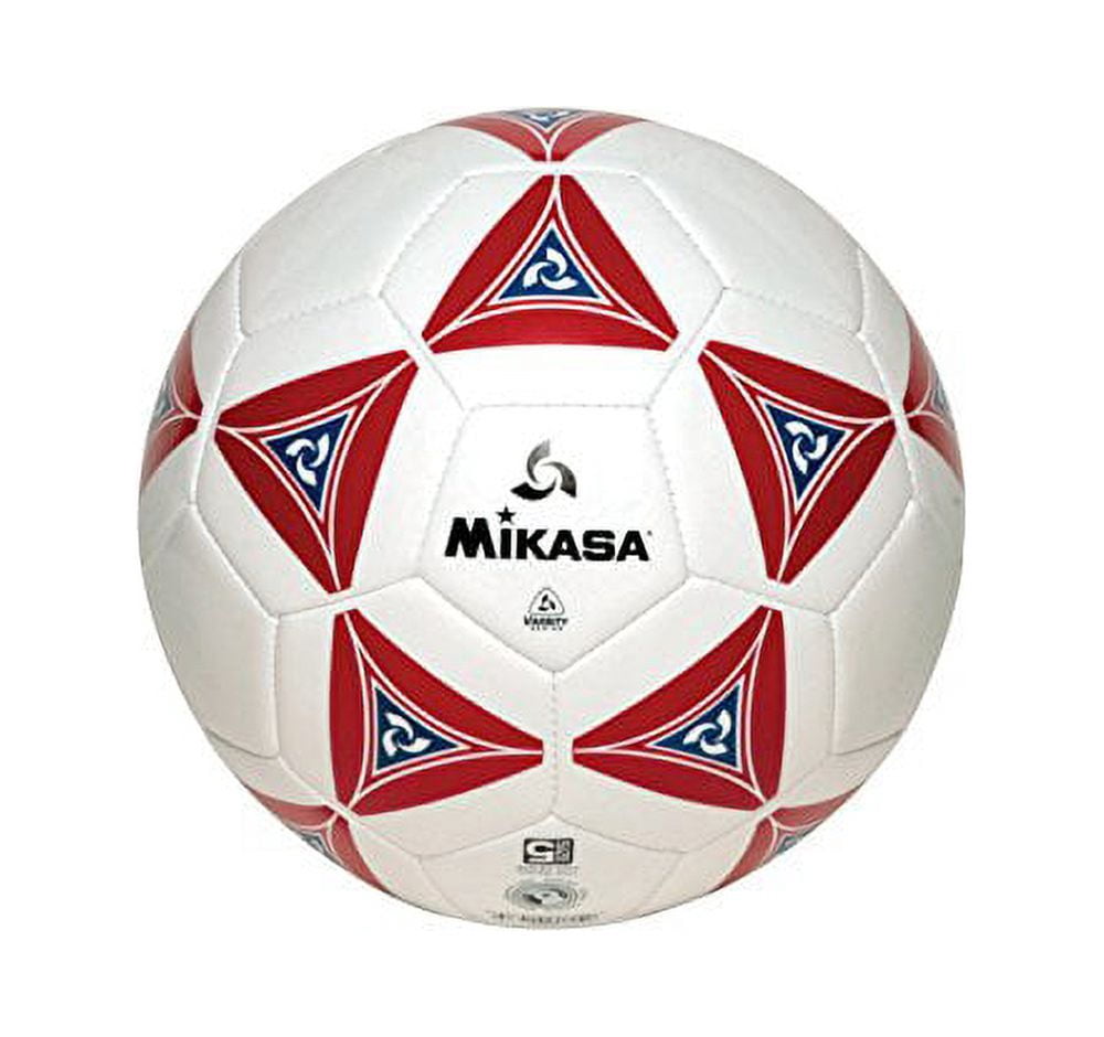 Mikasa USA SS Series Size 5 Club, Recreational or Pro Soccer Ball, Red and White