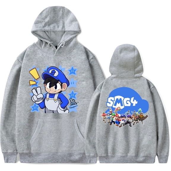 SMG4 Hoodie Fashionable And Fun Printed Logo Neutral Sports Shirt Casual Pullover Top