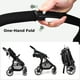 thumbnail image 5 of INFANS 2 in 1 Baby Stroller, High Landscape Infant Stroller & Reversible Bassinet Pram, Foldable Pushchair with Adjustable Canopy, Storage Basket, Cup Holder, Suspension Wheels (Black), 5 of 5