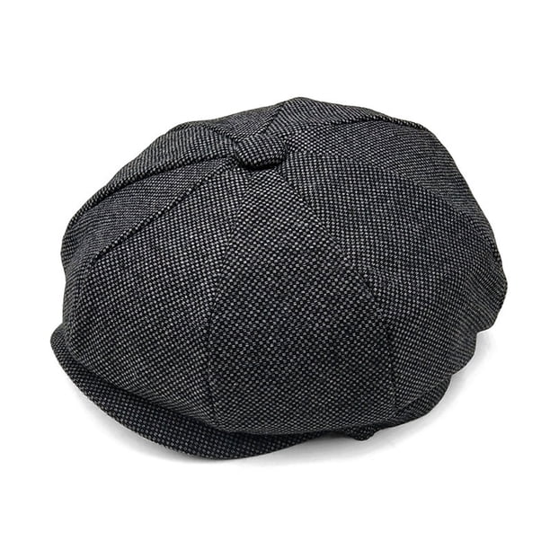 Sombreros para hombre y mujer, estilo boina a cuadros, sombreros con visera, sombreros octogonales, sombreros de poliéster para hombre.