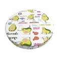 thumbnail image 2 of Round Bar Stool Seat Covers, Happy Avocado (2) Elastic Round Chair Cover Stool Seat Slipcover Bar Stool Cushions Round Pad for 12-14 inch, 2 of 7