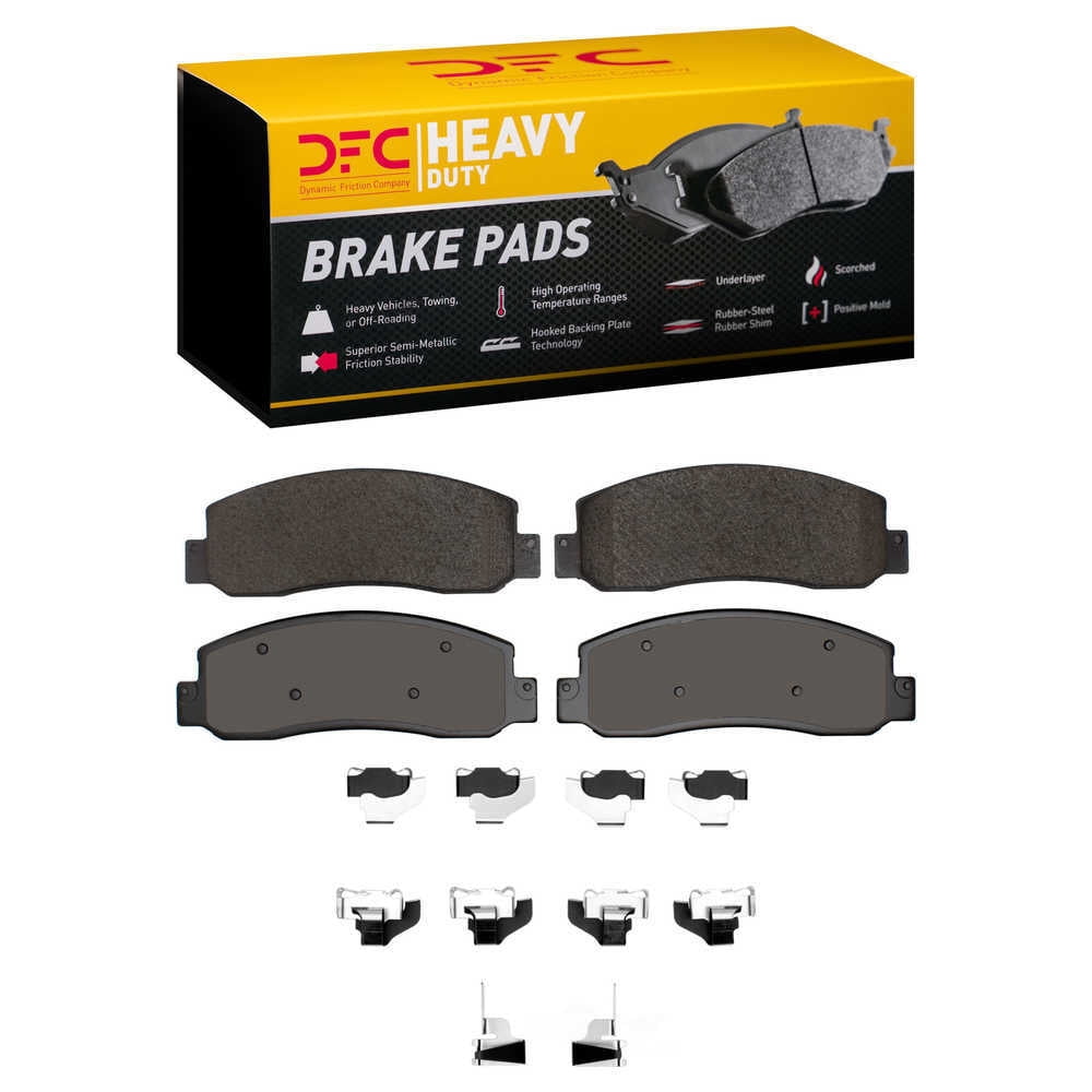 Dynamic Friction Company 1214-1333-01 DFC Heavy Duty Pads and Hardware Kit