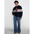 thumbnail image 2 of No Boundaries Star Intarsia Graphic Sweater, Men's Sizes XS-4XLT, 2 of 5