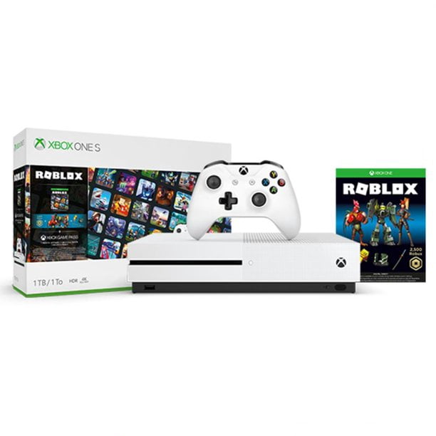 Refurbished Microsoft Xbox One S 1tb White Roblox Console Bundle For Xbox One 234 01214 Walmart Com Walmart Com - white beard roblox avatar
