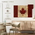 thumbnail image 5 of Elephant Stock Vintage Canadian Flag Wall Art - Horizontal Multi Panel Canvas - Living Room Wall Decor - Flags Multi Panel - Red And Beige Decor By Avery Tillmon - 65" x 42", 5 of 8